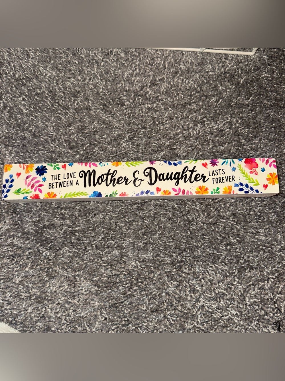 Mother & Daughter Decorative Sign - Floral Accent